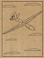 Airplane Engraved Canvas