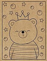 Bear Engraved Canvas