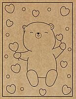 Bear Engraved Canvas