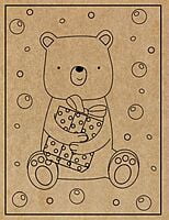 Bear Engraved Canvas