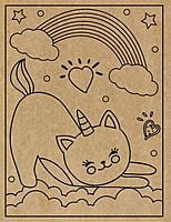 Kitten Engraved Canvas