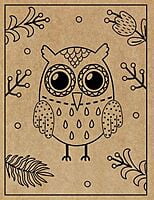 Owl Engraved Canvas