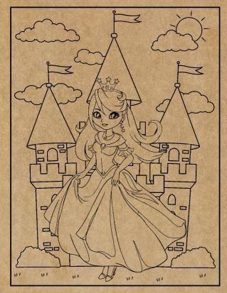 Princesses Engraved Canvas