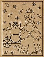 Princesses Engraved Canvas