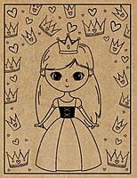 Princesses Engraved Canvas