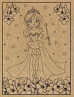 Princesses Engraved Canvas