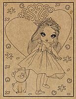 Princesses Engraved Canvas