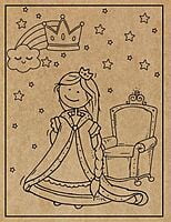 Princesses Engraved Canvas