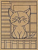 SuperCuteCat Engraved Canvas