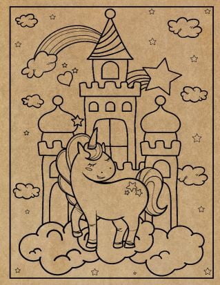 Unicorn Engraved Canvas